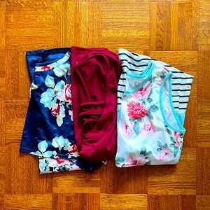 Lot of 3 nursing/breastfeeding tanks size medium from Pat Pat